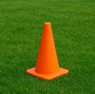 Safety Cone on green grass